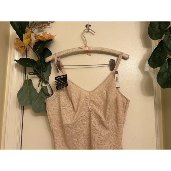 NWT Bali Lace Smooth Pink Control Body~Tummy Control XL - Picture 4 of 11